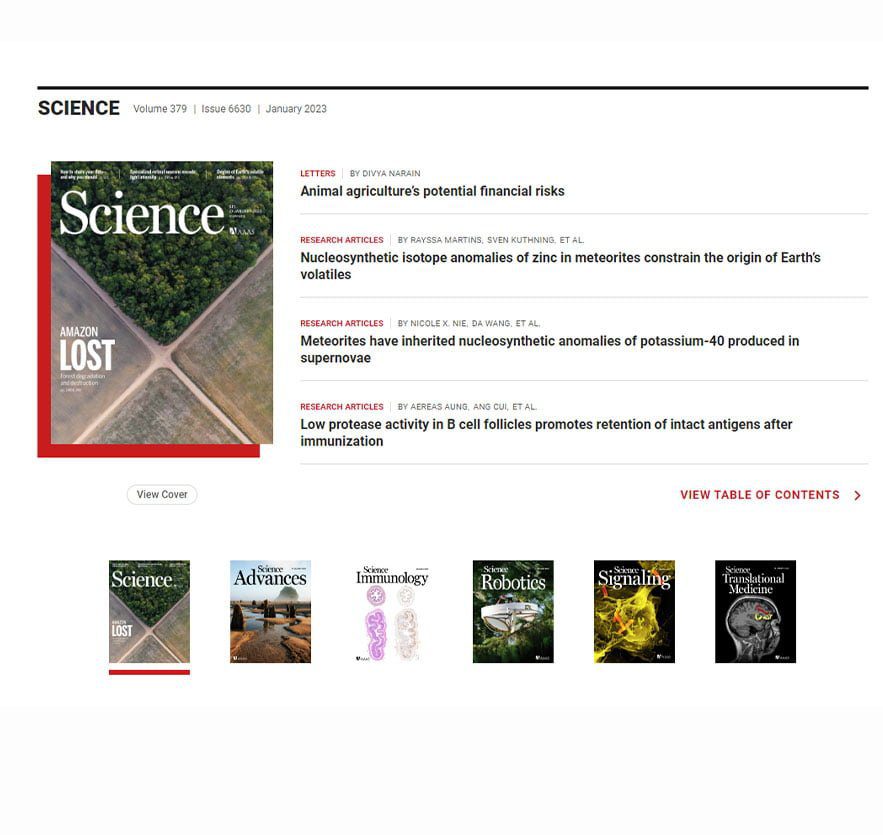 AAAS Science 1 AAAS Science